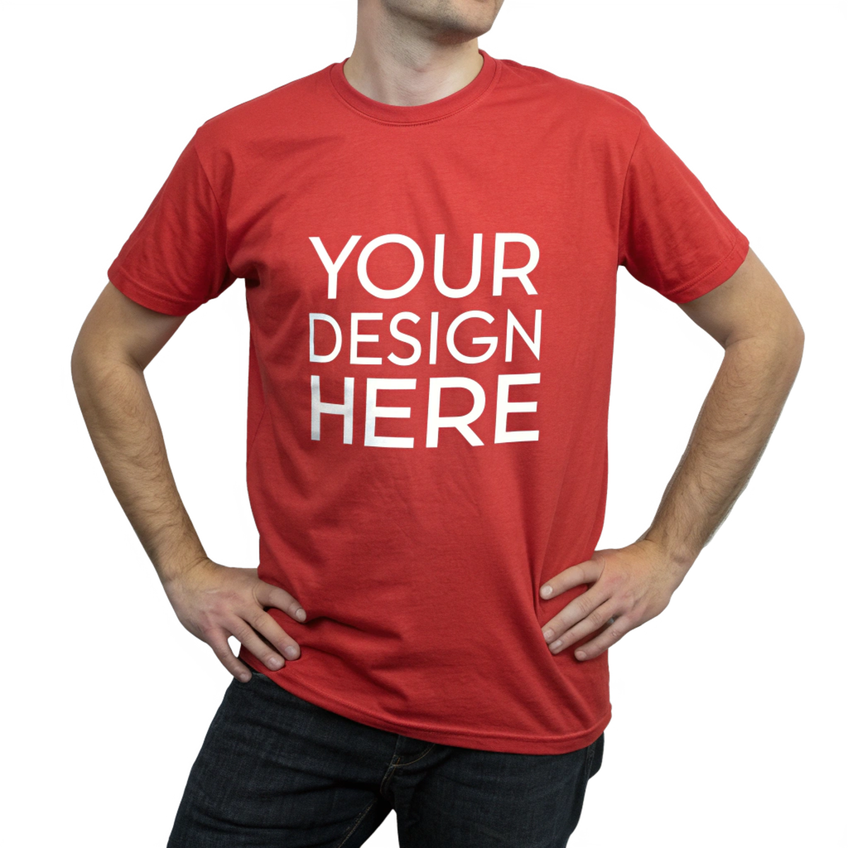 Men Red Custom T-Shirt