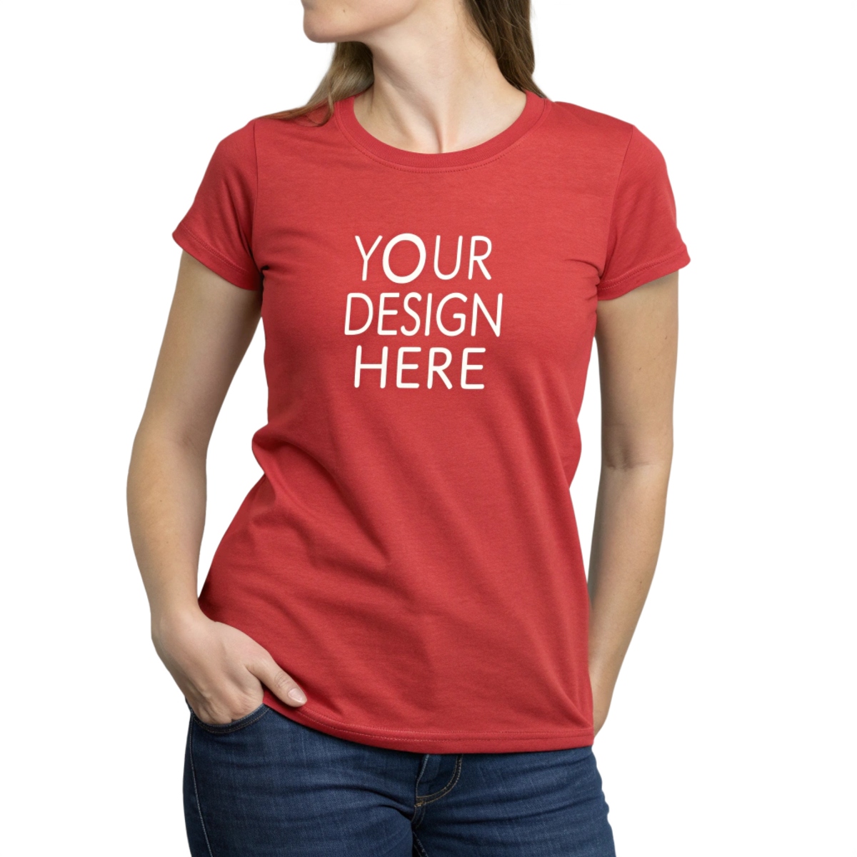 Men Red Custom T-Shirt