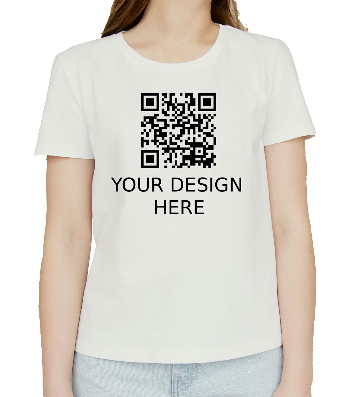 Women White Custom T-Shirt