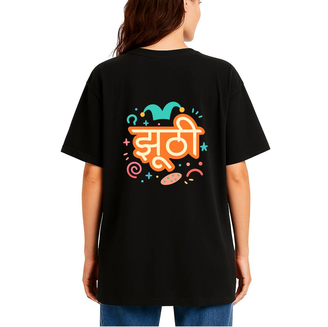 Jhuthi Women Oversized Tshirt