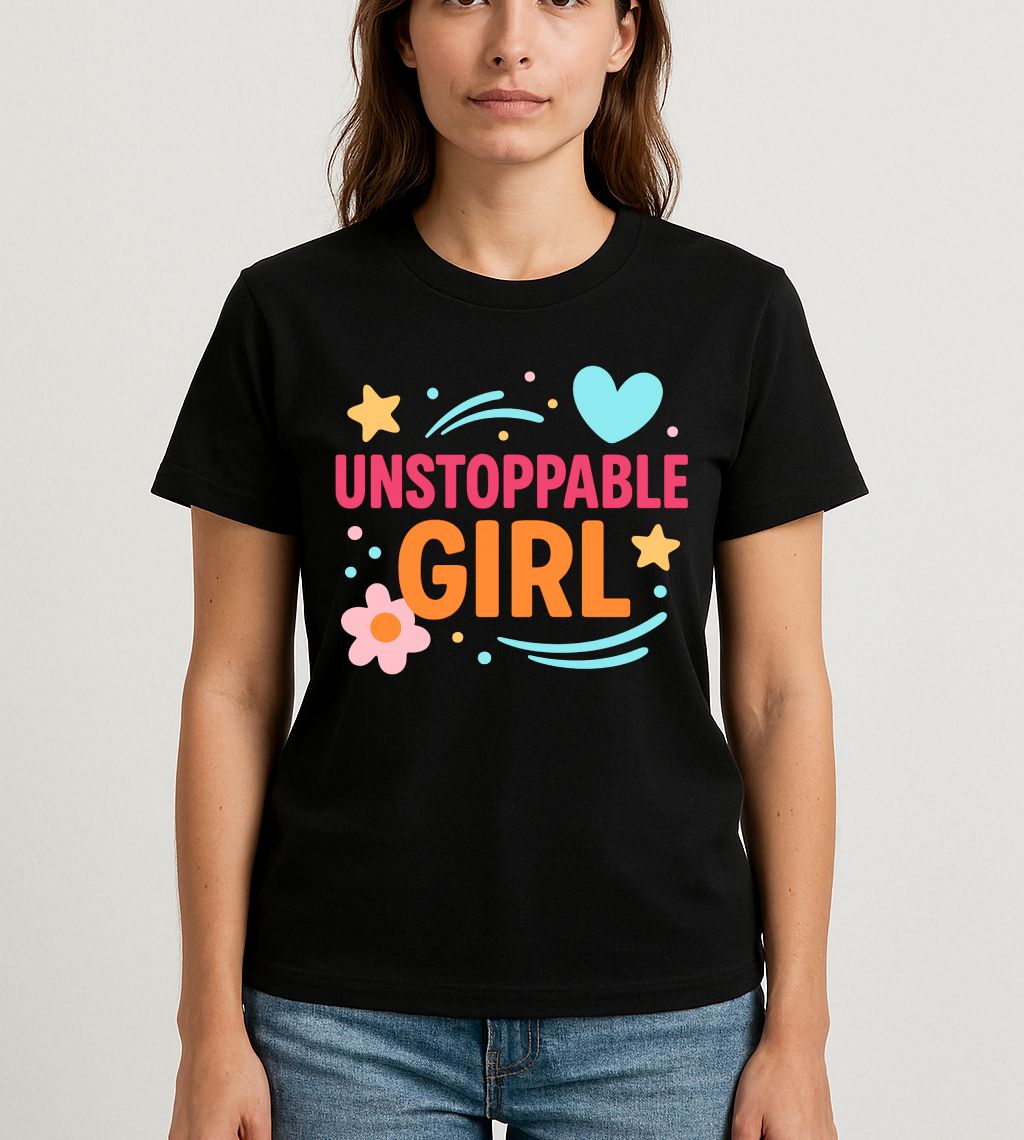 Unstoppable Girl Regular Tshirt