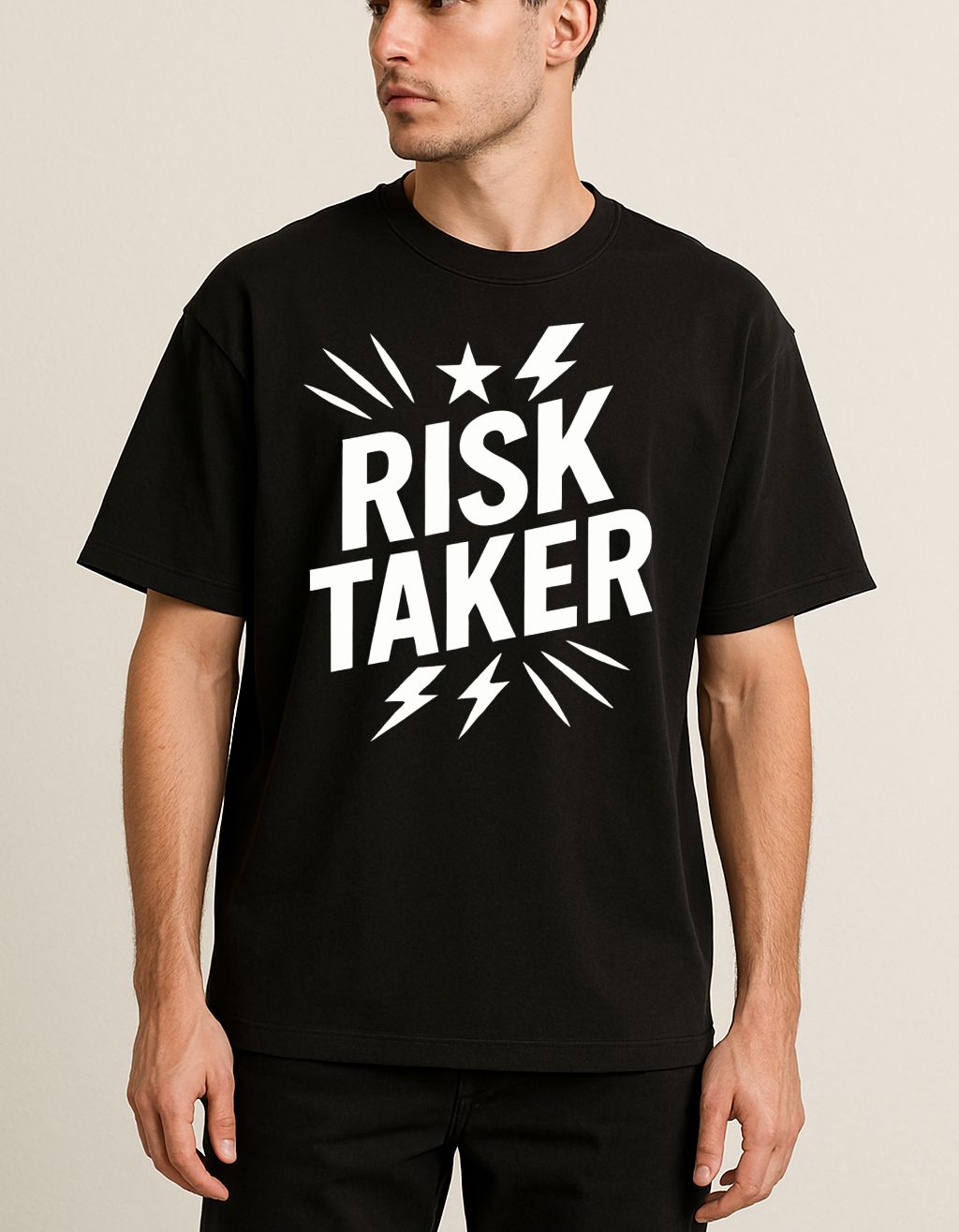 Risk Taker Men Oversized Tshirt