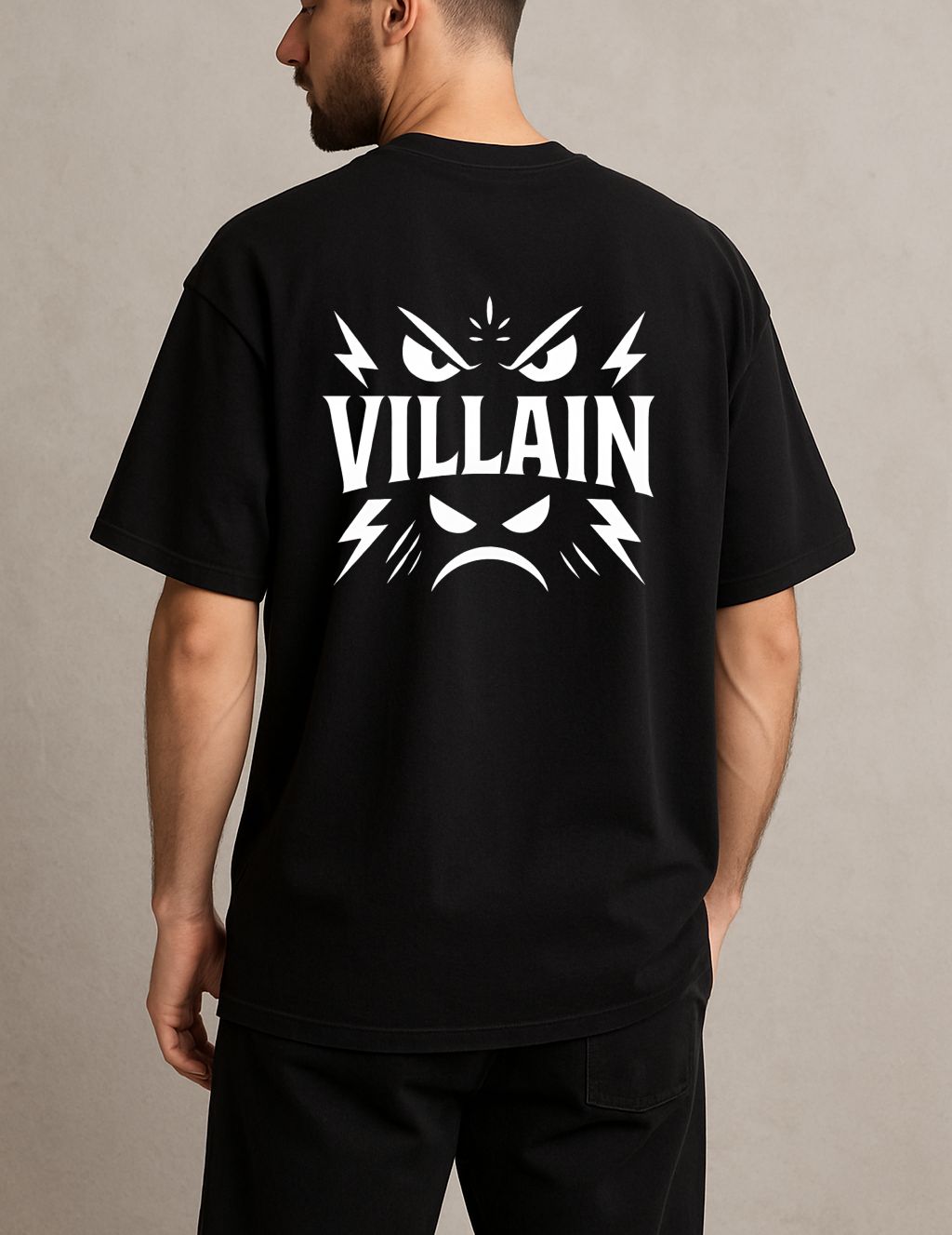 Villain Men Oversized Tshirt